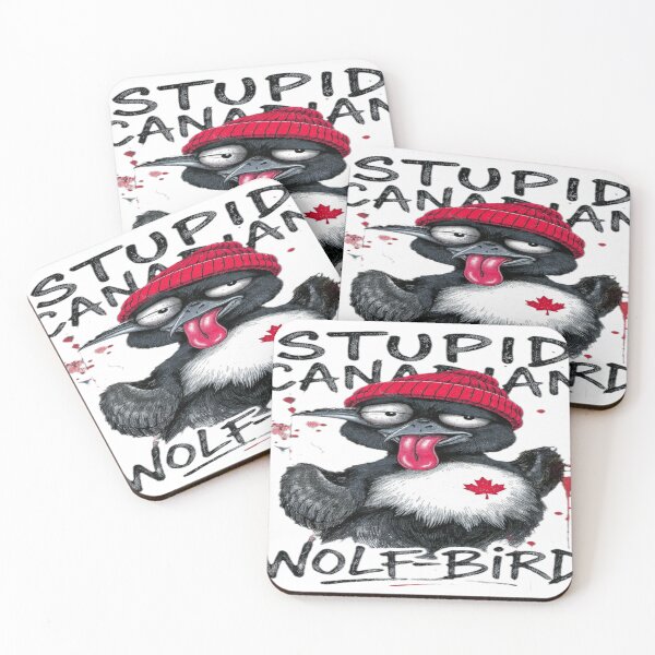 Item preview, Stupid Canadian Wolf Bird Funny Loon Retro Tee designed and sold by DailySparks.