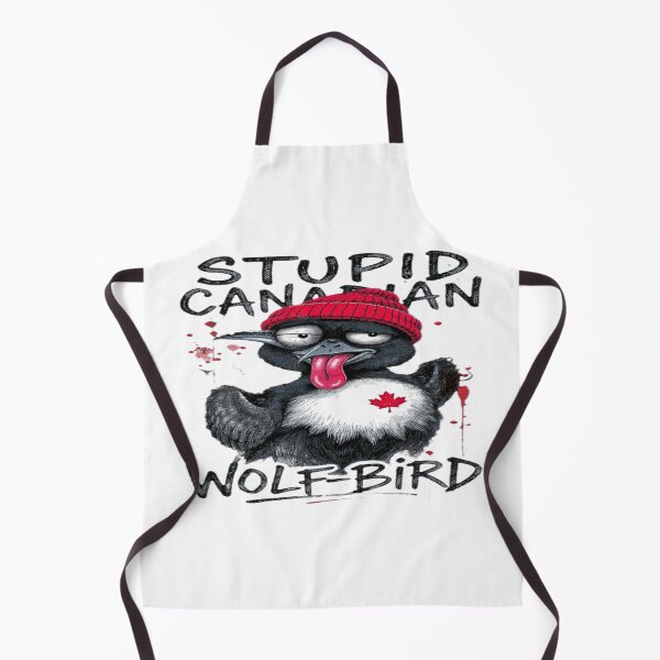 Item preview, Stupid Canadian Wolf Bird Funny Loon Retro Tee designed and sold by DailySparks.