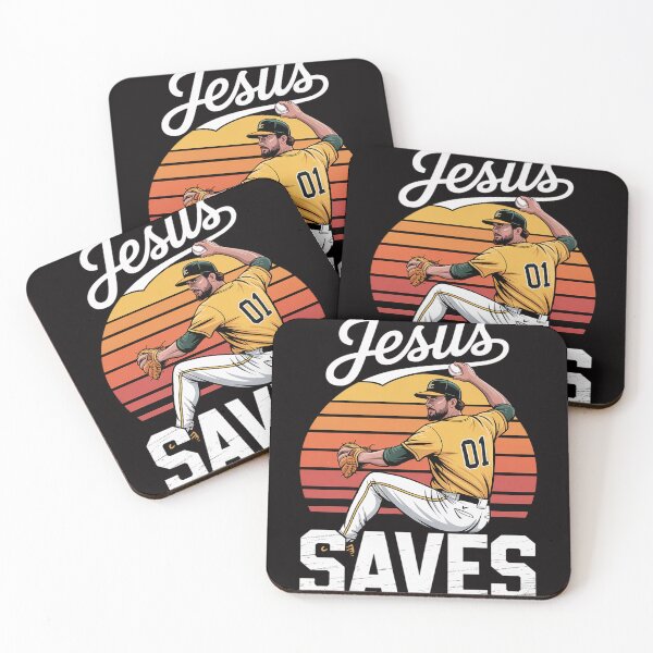 Artikelvorschau, Jesus rettet Baseball-Pitcher-Fan Christ entworfen und verkauft von PattonJillian.