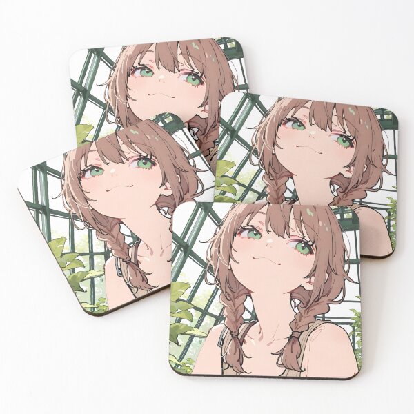 Item preview, JUNO: Greenhouse Pigtail Braid Gaze | Cute Solarpunk Anime Girl designed and sold by Sytrics.