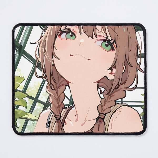 Item preview, JUNO: Greenhouse Pigtail Braid Gaze | Cute Solarpunk Anime Girl designed and sold by Sytrics.