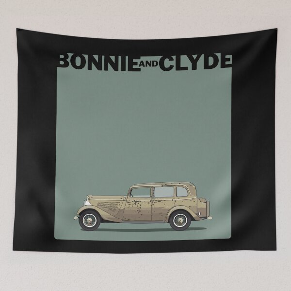 Item preview, Vintage Classic Car Bonnie And Clyde Art designed and sold by PrintCarClub.