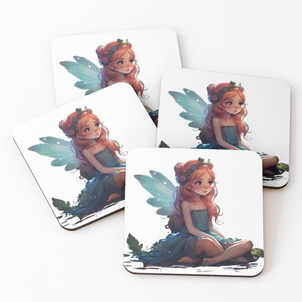 Item preview, Beautiful fairy with flower wreath designed and sold by MZ-Wunderwelt.