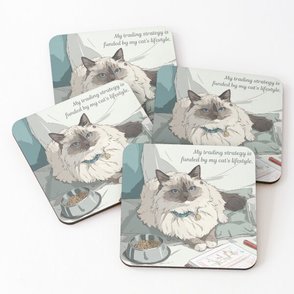 Item preview, Cat Trader Life – Trading to Fund My Cat designed and sold by Kovrika.