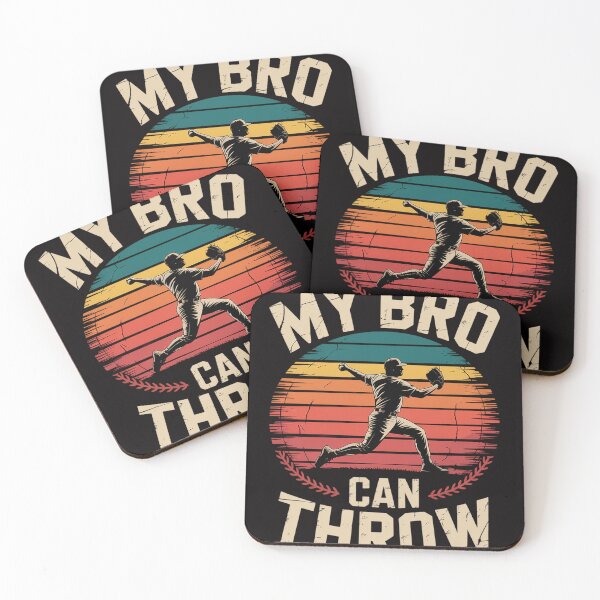 Item preview, Baseball Pitcher Biggest Fan Sister Brother My Bro Can Throw designed and sold by PattonJillian.