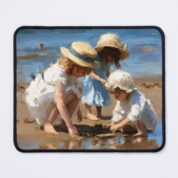 Item preview, Children Playing by the Beach designed and sold by lautir.