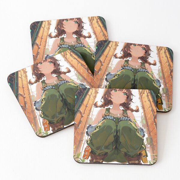 Item preview, JUNO: Urban Garden Alleyway Crouch | Cute Solarpunk Anime Girl designed and sold by Sytrics.