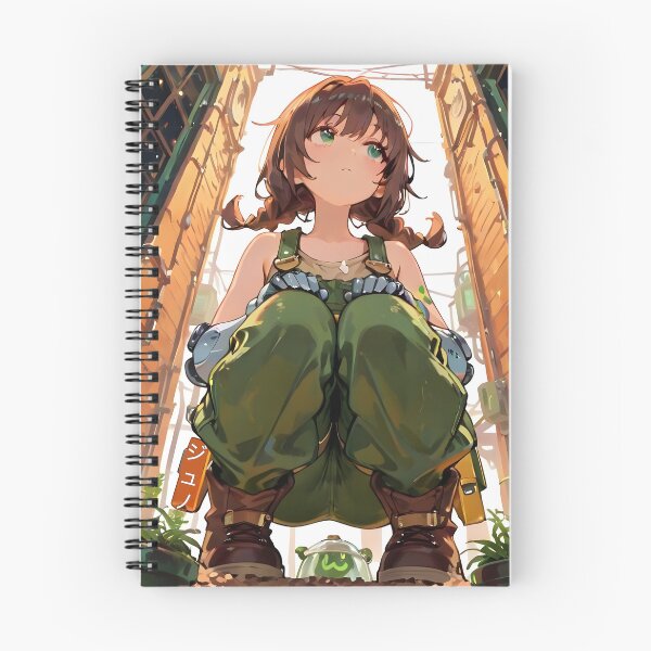 Item preview, JUNO: Urban Garden Alleyway Crouch | Cute Solarpunk Anime Girl designed and sold by Sytrics.