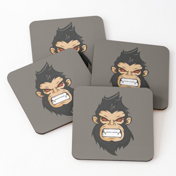Item preview, Angry Gorilla with Red Eyes – Fierce Wild Animal Rage Illustration designed and sold by MerlinWear.