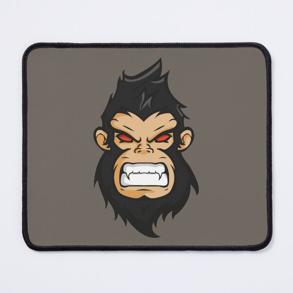 Item preview, Angry Gorilla with Red Eyes – Fierce Wild Animal Rage Illustration designed and sold by MerlinWear.