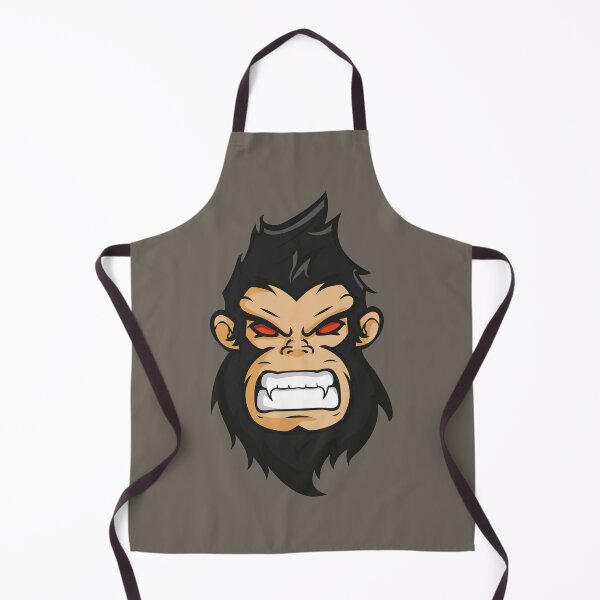 Item preview, Angry Gorilla with Red Eyes – Fierce Wild Animal Rage Illustration designed and sold by MerlinWear.