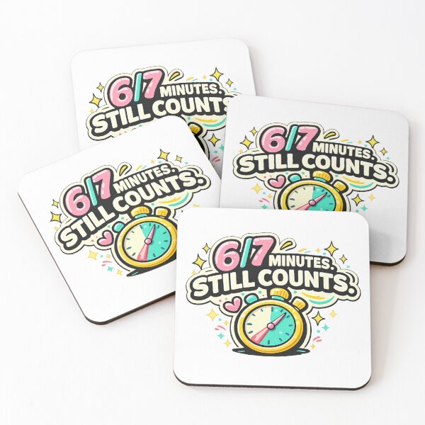 Item preview, 6/7 Minutes Still Counts Funny Meme Gym Shirt  designed and sold by LazyCouchGym.