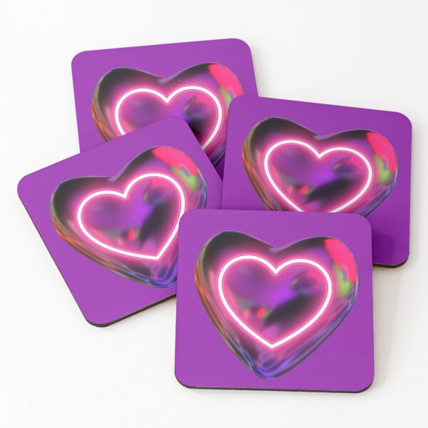 Item preview, Neon Glow Holographic Heart – Futuristic Love Design designed and sold by SolutionsArt.