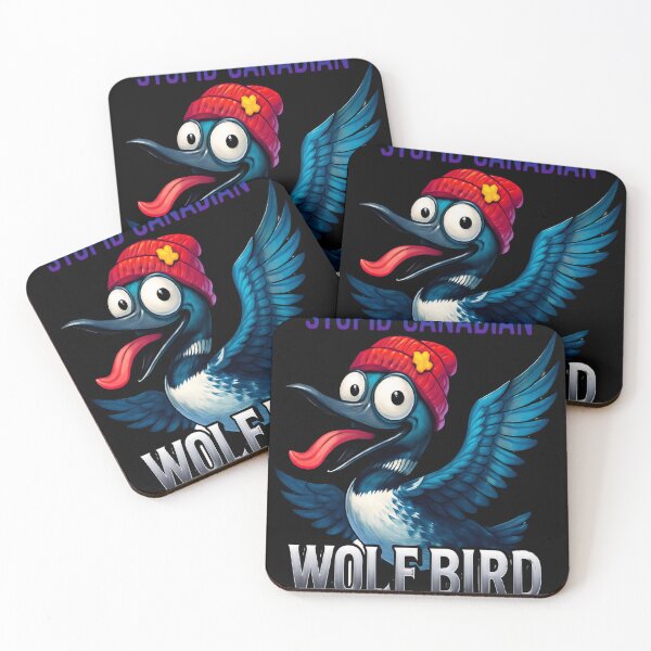 Item preview, Stupid Canadian Wolf-Bird Loon Funny Meme designed and sold by DailySparks.