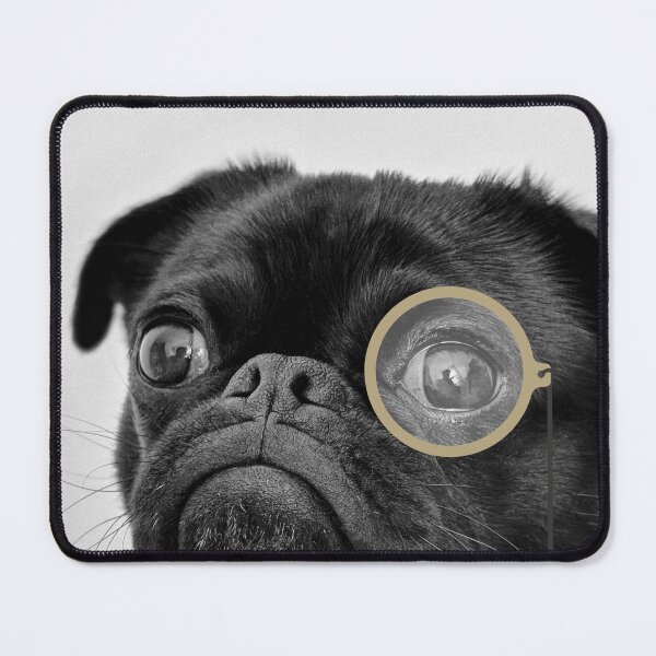 Item preview, Pug with Monocle Design designed and sold by CarefulCreation.