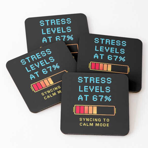 Item preview, Stress Levels at 67% Syncing to Calm Mode — Funny Gamer Mental Health Gift designed and sold by Retro Gamer Gifts.