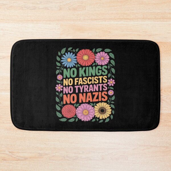 Item preview, No Kings in America No Fascists Resist Trump Boho Floral designed and sold by joyouartArt.