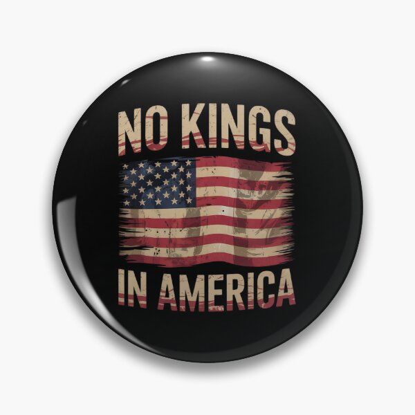 Item preview, No Kings In America USA Flag Democracy designed and sold by joyouartArt.