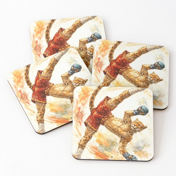 Item preview, Muay Thai Cheetah High Kick designed and sold by Sarcastic designs.