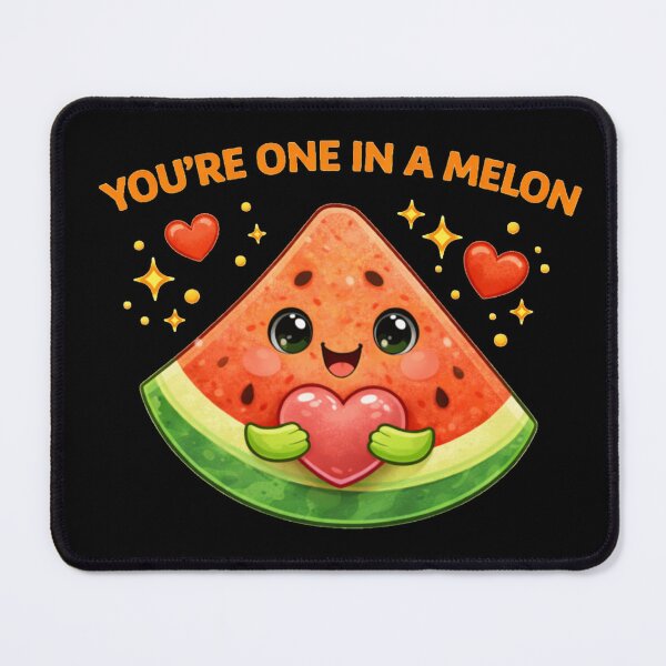 Item preview, You’re One in a Melon Cute Watermelon Pun designed and sold by Papier Atelier Art.