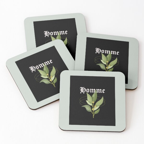 Item preview, Homme – Green Botanical on Black designed and sold by Novel Works Studio.