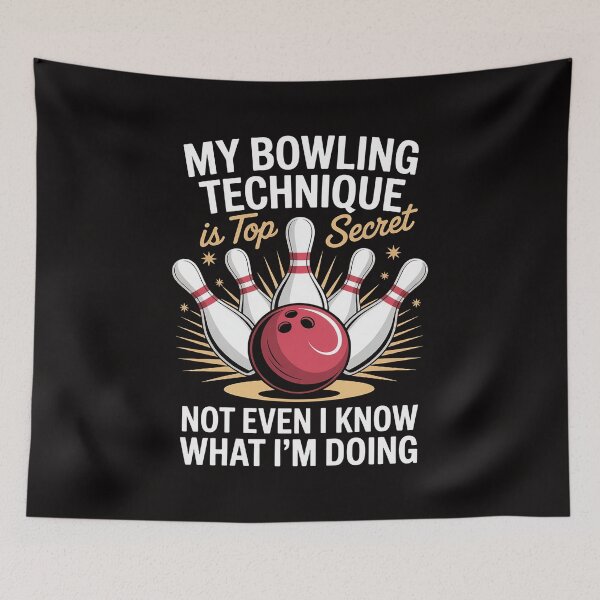 Aperçu de l'œuvre Ma technique de bowling est top secrète. créée et vendue par PattonJillian.