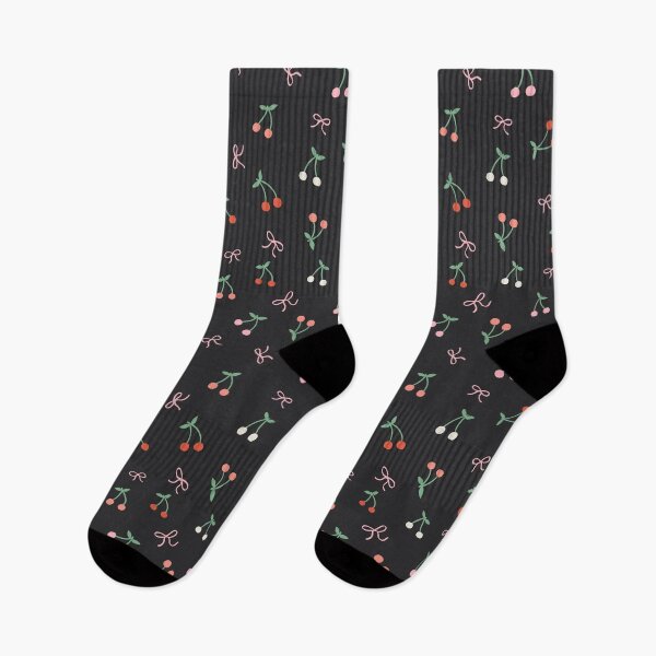 Item preview, Coquette tiny cherries and bows | Valentine cute black design designed and sold by Illustrated by Nat.