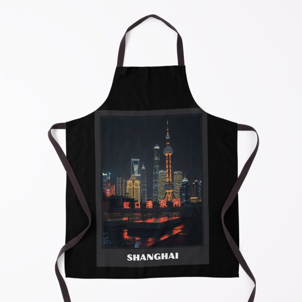 Item preview, Shanghai Bund Waterfront Night Neon Reflection designed and sold by SofiaStutio.