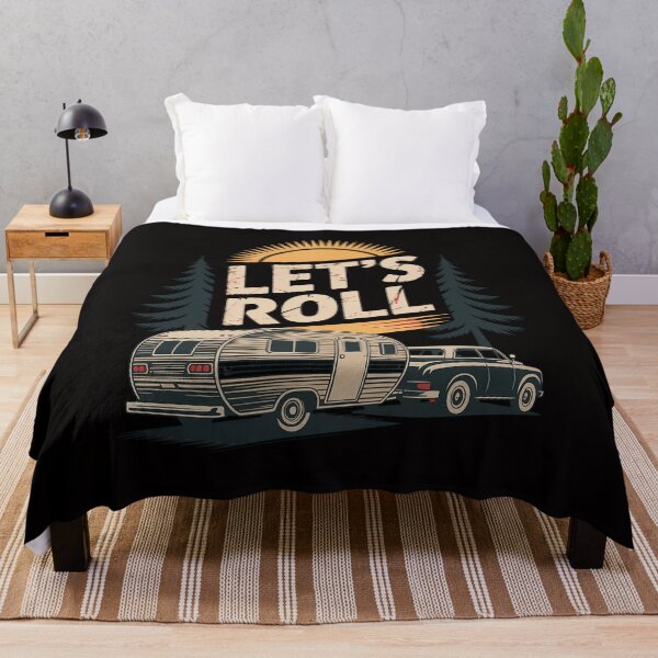 Item preview, Lets Roll Camping 5th Wheel Camper RV Vacation Gift designed and sold by PattonJillian.