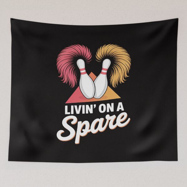 Item preview, Living On A Spare Bowling League Team designed and sold by PattonJillian.
