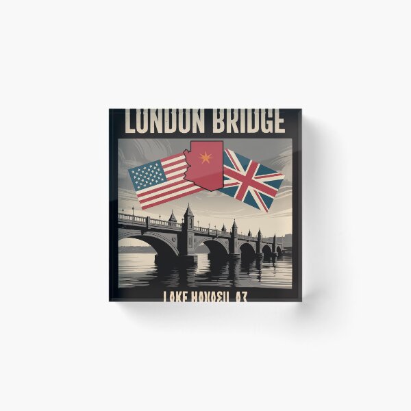 Item preview, London Bridge Lake Havasu Flag designed and sold by PattonJillian.
