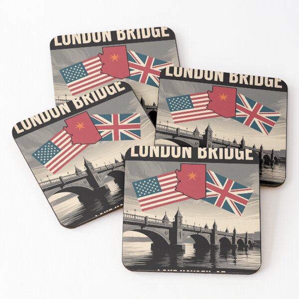 Item preview, London Bridge Lake Havasu Flag designed and sold by PattonJillian.