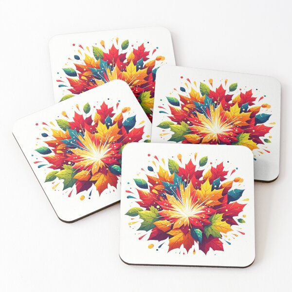 Item preview, Splashed Colourful Leaves, Ai Generated Art  designed and sold by ACC .