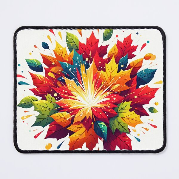 Item preview, Splashed Colourful Leaves, Ai Generated Art  designed and sold by ACC .