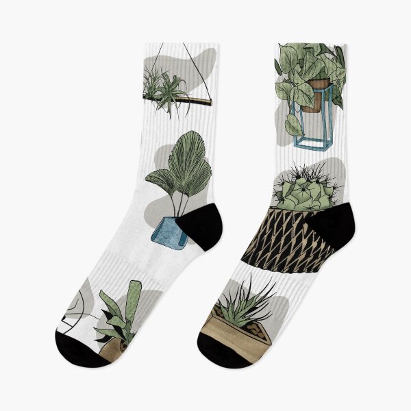 Item preview, Hand drawn indoor plants aesthetic sticker set designed and sold by LYAN-STORE.