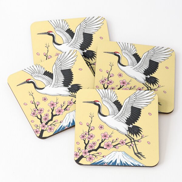 Item preview, Ukiyo-e Mount Fuji Crane Art designed and sold by SholoStudio.