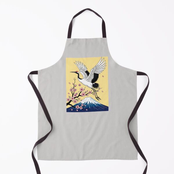 Item preview, Ukiyo-e Mount Fuji Crane Art designed and sold by SholoStudio.