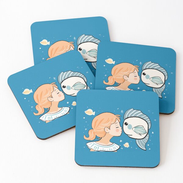 Item preview, A Girl and a Fish designed and sold by RioCariocaClub.