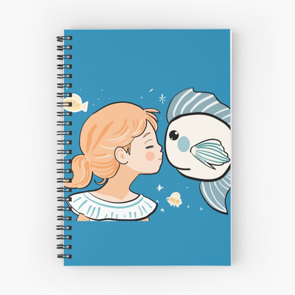 Item preview, A Girl and a Fish designed and sold by RioCariocaClub.