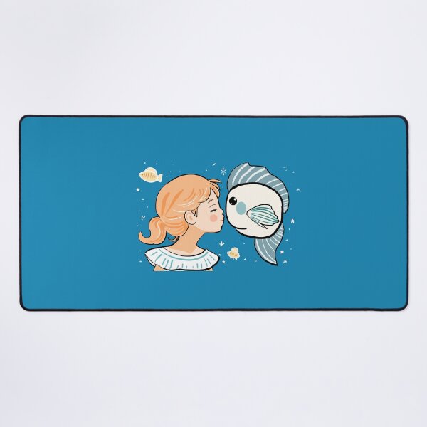 Item preview, A Girl and a Fish designed and sold by RioCariocaClub.