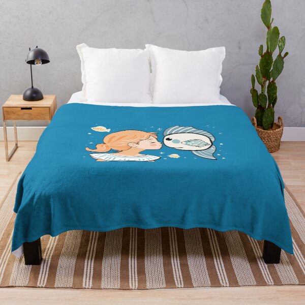 Item preview, A Girl and a Fish designed and sold by RioCariocaClub.