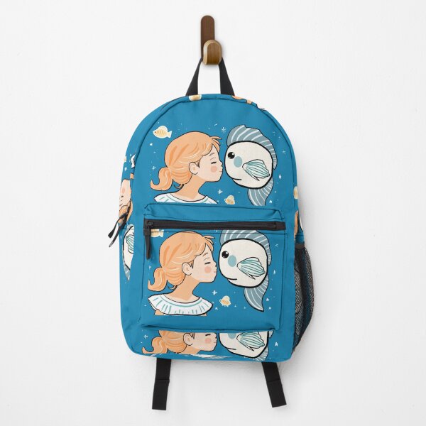 Item preview, A Girl and a Fish designed and sold by RioCariocaClub.