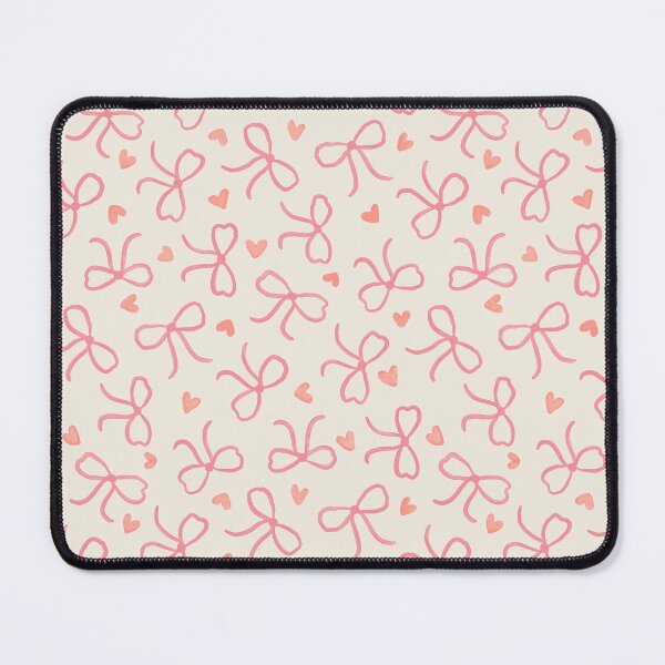 Item preview, Lovely hand-painted bows and hearts | Cream & pink coquette designed and sold by Illustrated by Nat.