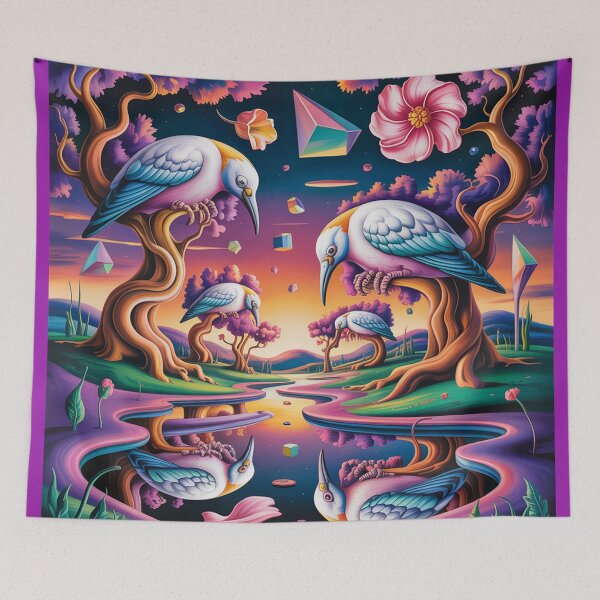 Item preview, А dreamlike Garden of Slumbering Birds. designed and sold by Lilashakti ⭐️ ⭐️ ⭐️ ⭐️ ⭐️.