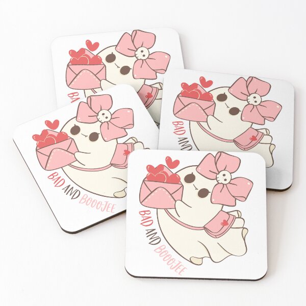 Item preview, Bad and Booojee Cute Valentine Ghost designed and sold by SpencerReedDes.