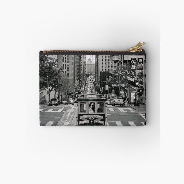 Item preview, San Francisco Cable Car Black White California Street designed and sold by SofiaStutio.
