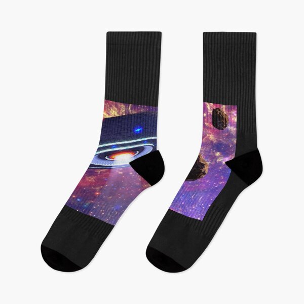 Item preview, Mysterious UFO Flying Through Deep Space designed and sold by flashishoop.