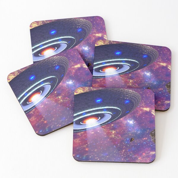 Item preview, Mysterious UFO Flying Through Deep Space designed and sold by flashishoop.