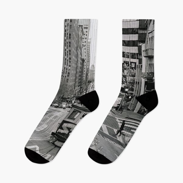 Item preview, San Francisco Cable Car Black White California Street designed and sold by SofiaStutio.