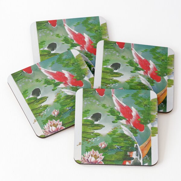 Artikelvorschau, Koi Fish Pond Lotus Japanese Garden Zen Art entworfen und verkauft von SofiaStutio.